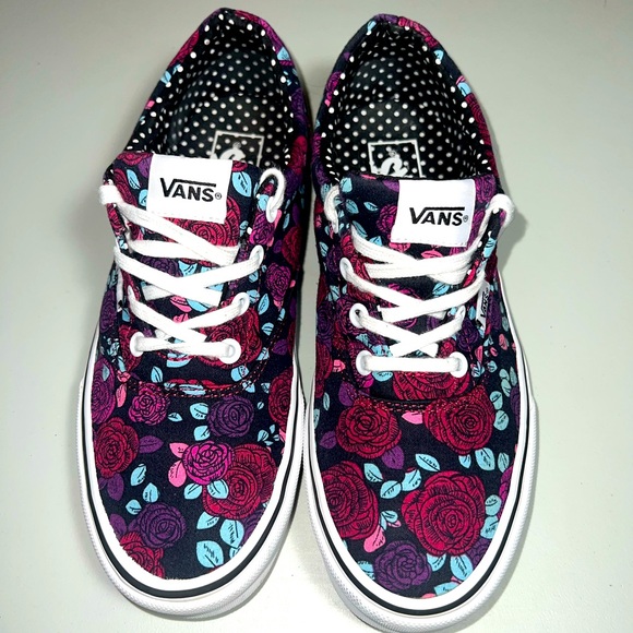 Vans Women's Doheny Romantic Floral Multicolor Skate Shoes size 9 - Picture 2 of 6